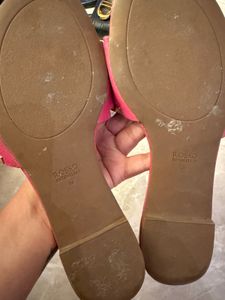 Rosso Brunello Pink Studded Flats
