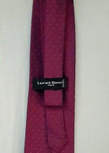 Burgundy Dotted Tie