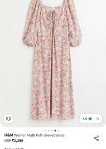 H&amp;M Floral Midi Dress