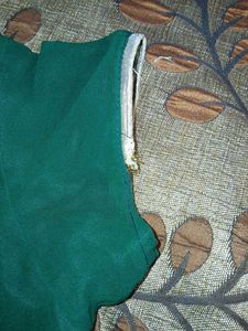 Green Embroidered Saree Blouse
