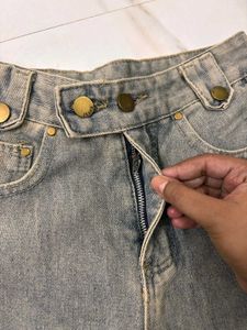 Vintage Wash Denim Jeans