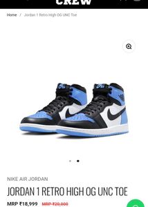 Nike Air Jordan 1 High UNC TOE