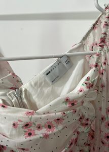 ASOS White Floral Print Dress