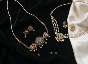 Elegant Antique Finish Necklace Set