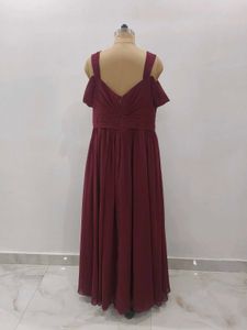 Elegant Maroon Maxi Dress