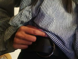 Kpop inspired Imported Black Belt