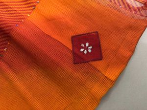 Ombre Orange Sari
