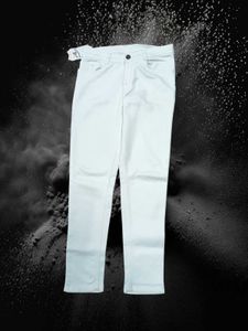 White Casual Pants