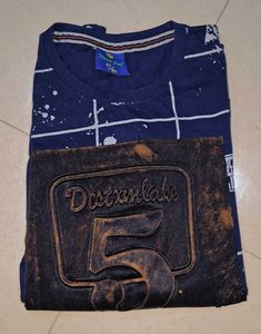 Stylish Navy Blue Printed Top