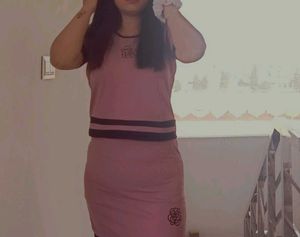 Pink Two-Piece Lounge Set