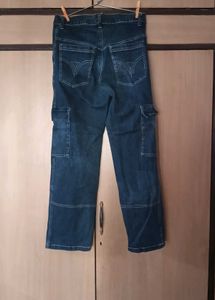 Denim Cargo Jeans
