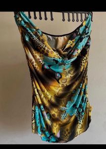 Combo: Green Sequins &amp; Exotic Top