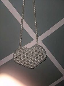 Beaded Heart ❤️ Shape Bag