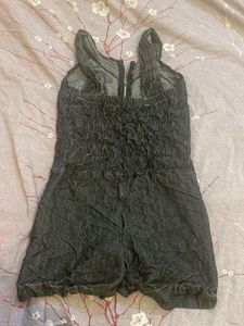 Denim Romper