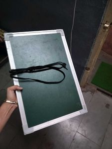 Green &amp; Silver Framed Chalkboard