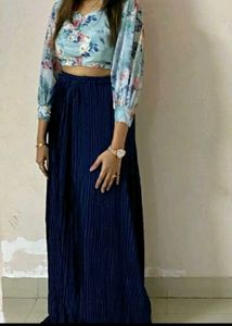 Floral Crop Top &amp; Skirt Set