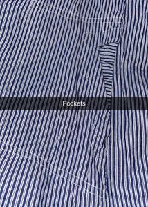Oversized Pintresty Navy Blue Strips Shirt