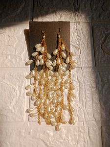Long Pearl Earrings