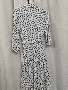 Zara floral shirt dress