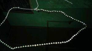 Rhinestone Waist Chain &amp; Dangler Earrings