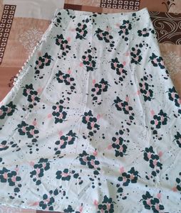 Custom Tailor Made Skirt With Slit At One Side.