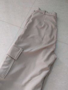 Beige Cargo Pants