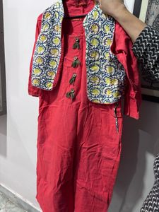 Ethnic Kurta Set with Jacket