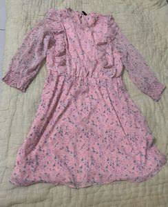 Pink Floral Dress