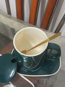 Emerald Green Coffee Cup Warmer Set