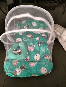 Babies Bedding Soft Sponge Cotton With Mosquit Net