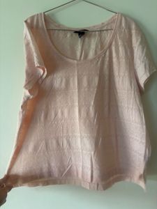 H&M Self Design Pretty Peach Top