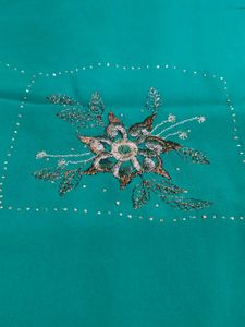 Green Embroidered Saree