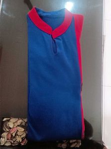 Blue &amp; Pink woolen Kurta