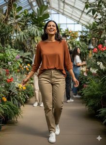 🍂 Thrift Treasure: The Terracotta Dream Top! ✨