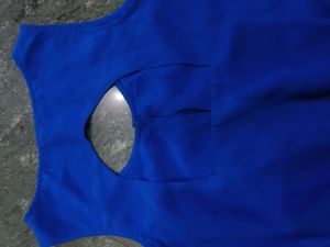 Bright Blue( high Front Low Back Dress)