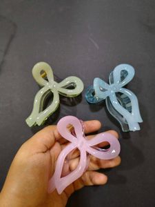 Bow Hair Clips (Set of 6)