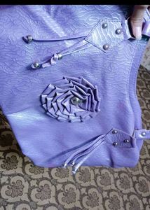 Hellow space Lavender Hand Bag