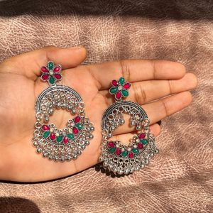 Boho Chic Silver Earrings