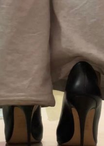 ALDO BLACK POINTED STILETTO HEELS