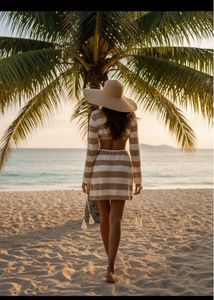 Striped Crochet Beach Dress