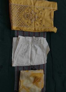 Yellow Kurta set Yok part embroidery