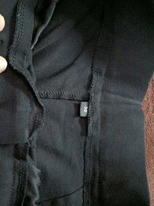 Black Wide-Leg Trousers