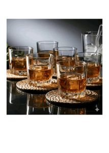 New Swank Whiskey Glasses - Set of 6