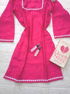 Rose Pink Short Kurti 🩷