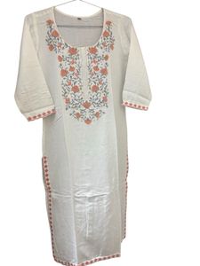 White Embroidered Kurta Set