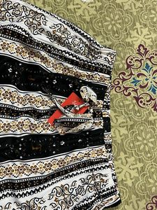 Boho Print Wide Leg Pants