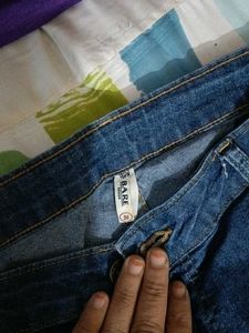 Blue Denim Jeans With Top