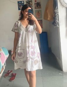 Floral Print Cotton Dress