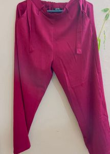 Magenta Casual Pants