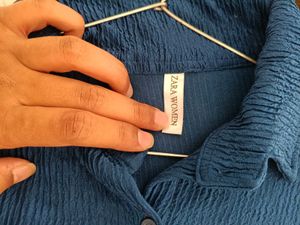 Blue Button-Up Shirt